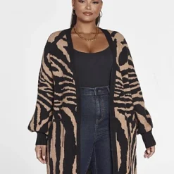 Fashion To Figure Brooke Animal Print Cardigan -Pleasures SHOP x 26f45cef efa3 449b bbb8 f28c9cfe2653