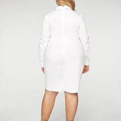 Fashion To Figure Janie Ruched Shirt Dress 7 Fashion To Figure Janie Ruched Shirt Dress -Pleasures SHOP x 27107760 4b23 4d12 bf05 bcc4f761d3b0