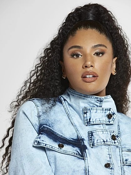 Fashion To Figure Raina Acid Wash Denim Dress 5 Fashion To Figure Raina Acid Wash Denim Dress - Image 5