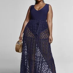 Fashion To Figure 'La Jefa' Semi-sheer Maxi Dress - SRV X FTF -Pleasures SHOP x 273df15e 6320 4e74 8eed 9b7d6b68fc08