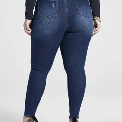 Fashion To Figure Ultra High Rise Jewel Trim Destructed Skinny Jeans -Pleasures SHOP x 276d7157 ace2 42d9 ab1d dc7a49171132