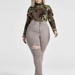Fashion To Figure Kiara Camo Sweater Bodysuit -Pleasures SHOP x 277c4aaf 27c0 4e19 bf70 29d46b8d2d7a