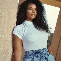 Fashion To Figure Ultra High Rise Self Tie Skinny Jeans - Short Inseam -Pleasures SHOP x 27aca482 531e 429b 8ef2 8602dcf9d2f8