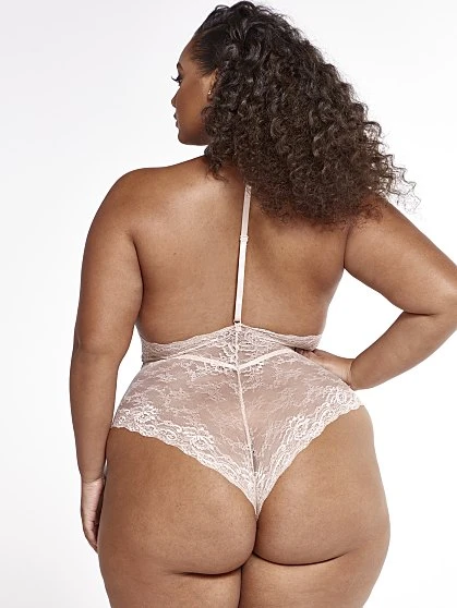 Fashion To Figure Jamela Halter Lace Bodysuit 2 Fashion To Figure Jamela Halter Lace Bodysuit - Image 2