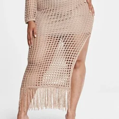 Fashion To Figure Amber Fringe Crochet Maxi Skirt -Pleasures SHOP x 2a2684ca b6f3 4757 b035 cb9c328a5f41
