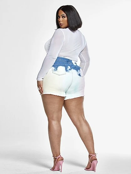 Fashion To Figure Tie Dye Dip Denim Shorts 1 Fashion To Figure Tie Dye Dip Denim Shorts