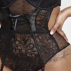 Fashion To Figure Angelina Corset Detail Lace Bodysuit With Garter Belt & Stockings 6 Fashion To Figure Angelina Corset Detail Lace Bodysuit With Garter Belt & Stockings -Pleasures SHOP x 2aef384e 0726 4f06 a237 8de0426e3e79
