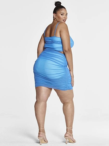 Fashion To Figure Renee Lined Mesh Skirt 2 Fashion To Figure Renee Lined Mesh Skirt - Image 2