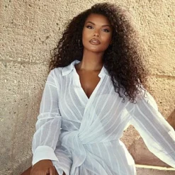 Fashion To Figure Jocelyn Collared Shirt Dress 6 Fashion To Figure Jocelyn Collared Shirt Dress -Pleasures SHOP x 2ccc556e d5fd 4136 8729 3189f3e7e6a5