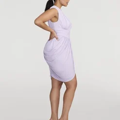 Fashion To Figure Iset Draped V-Neck Dress