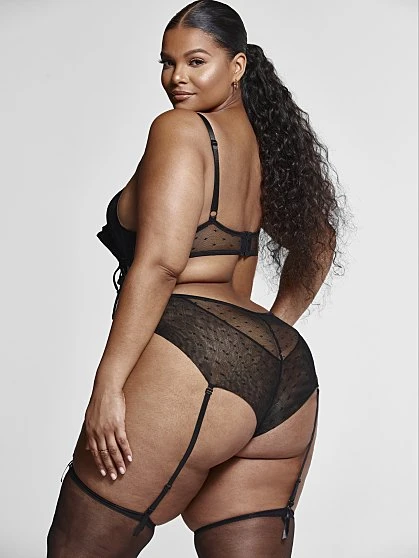 Fashion To Figure Angelina Corset Detail Lace Bodysuit With Garter Belt & Stockings 2 Fashion To Figure Angelina Corset Detail Lace Bodysuit With Garter Belt & Stockings - Image 2