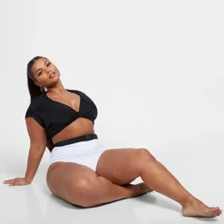 Fashion To Figure Khloe Short Sleeve Crop Swim Top 11 Fashion To Figure Khloe Short Sleeve Crop Swim Top -Pleasures SHOP x 2d77500c ffb4 4e90 9cb1 9359dfbf37c2