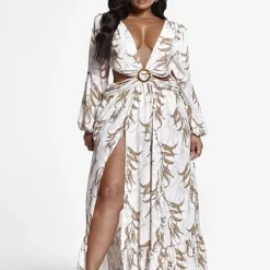 Fashion To Figure Gabriella Palm Print Maxi Dress 9 Fashion To Figure Gabriella Palm Print Maxi Dress -Pleasures SHOP x 2e231939 64ca 415a 9cdc c9f7b088e5ee