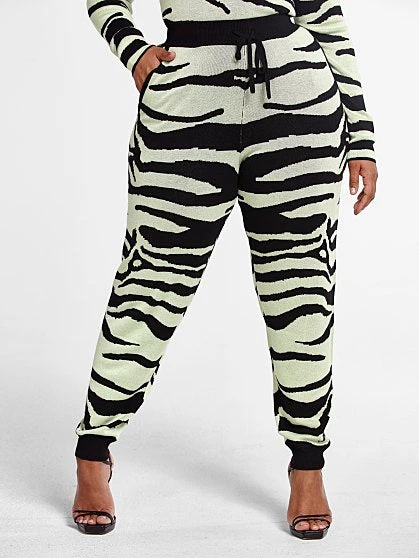 Fashion To Figure Tara Zebra Print Joggers 4 Fashion To Figure Tara Zebra Print Joggers - Image 4