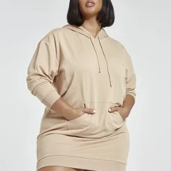 Fashion To Figure Hailey Hooded Sweatshirt Dress -Pleasures SHOP x 2e8c7cbd 6601 4be9 aff6 96b18bad3a02