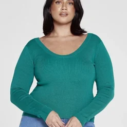 Fashion To Figure Alexis Buckle Back Sweater -Pleasures SHOP x 2e9019b5 5520 4621 8b92 fd9b78afd3df