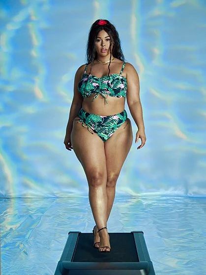 Fashion To Figure Brianna Ruched Bikini Bottom - Tabria Majors X FTF 1 Fashion To Figure Brianna Ruched Bikini Bottom - Tabria Majors X FTF
