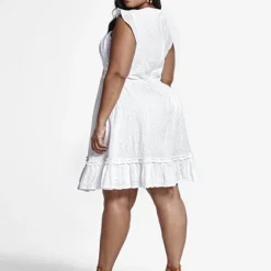 Fashion To Figure Annalise Eyelet Ruffle Dress -Pleasures SHOP x 30d54ec6 90ea 47a9 ac48 62f16feabb11