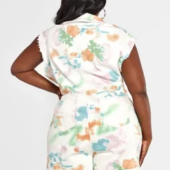 Fashion To Figure Heidi Multicolor Tie Dye Romper -Pleasures SHOP x 318c405d cd67 4bd3 b153 49bda19b847b