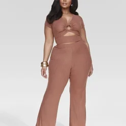 Fashion To Figure Sophie Ribbed Knit Pants