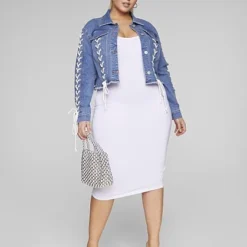 Fashion To Figure Joi Lace-Up Detail Denim Jacket 6 Fashion To Figure Joi Lace-Up Detail Denim Jacket -Pleasures SHOP x 34aaa780 b54d 40a4 a8f7 e7cd65878f83