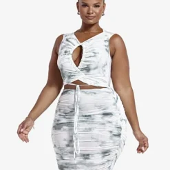 Fashion To Figure Corinne Tie Dye Keyhole Dress -Pleasures SHOP x 3532c1b9 e09a 4e1a aab4 8ed10c87d816