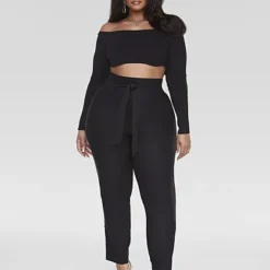 Fashion To Figure Cameron Tie Front Pants -Pleasures SHOP x 35aa87f8 c0ca 4e6d 8b0e bb07602db11a