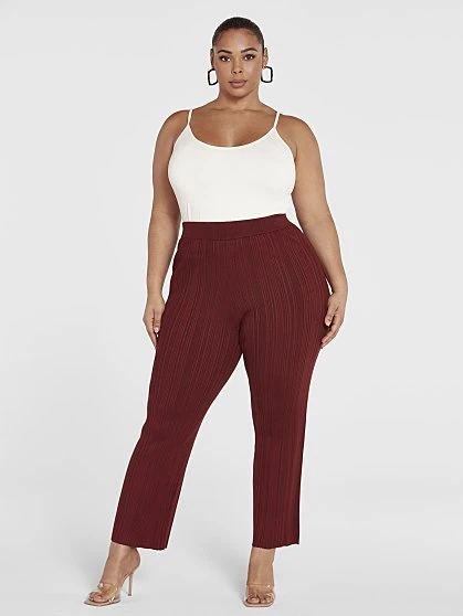 Fashion To Figure Dakota Ribbed Knit Pants 1 Fashion To Figure Dakota Ribbed Knit Pants
