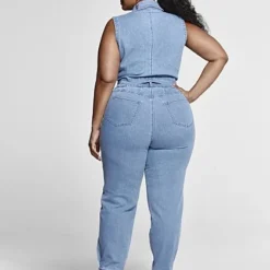 Fashion To Figure Reese Denim Tie Waist Joggers -Pleasures SHOP x 370de5c1 2d2f 4551 af8a 7e533f572700