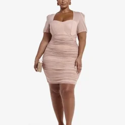Fashion To Figure Nina Ruched Bodycon Dress