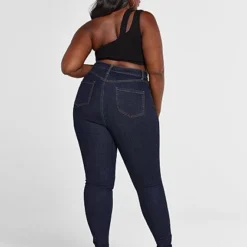 Fashion To Figure Ultra High Rise Dark Wash Skinny Jeans - Tall Inseam -Pleasures SHOP x 3777fcfa 53d0 40f9 9861 6db044076844