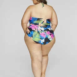 Fashion To Figure Nyla Halter Tropical Print One-Piece Swimsuit -Pleasures SHOP x 38e04b21 f648 455a 9b5e ef6a8f1f24ea