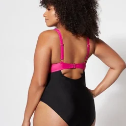 Fashion To Figure Nadia Colorblock One-Piece Swimsuit -Pleasures SHOP x 39059329 8478 4ca1 9421 f3413d0aba82