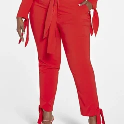 Fashion To Figure Dionne Tie Waist Pants -Pleasures SHOP x 3954f8b2 edd5 4a9c 8aa6 e23e0851b87d