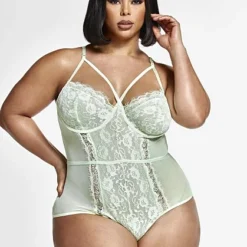 Fashion To Figure Charlene Strappy Lace Bodysuit -Pleasures SHOP x 3b173bea 1e1d 4cc9 90cc 35a881e8dd64