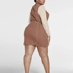 Fashion To Figure Stasia Lace-up Front Dress -Pleasures SHOP x 3c4fefa1 e153 4eed 8933 b3786fa830d4