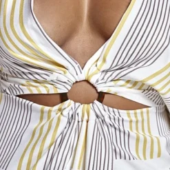 Fashion To Figure Gabriella Striped Maxi Dress -Pleasures SHOP x 3cb330e0 38d9 41c3 a956 d637a8285a94