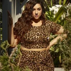 Fashion To Figure Shawnee Leopard Harem Skirt