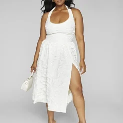 Fashion To Figure Isla Halter Neck Dress - FTF LAB 009: La'Tecia Thomas -Pleasures SHOP x 3d0ea7ab cb3b 4e4a 90c2 befef0cc6216