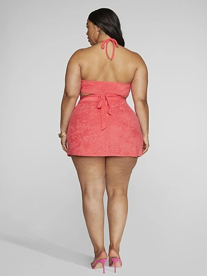 Fashion To Figure Danice Terry Cloth Crop Top 2 Fashion To Figure Danice Terry Cloth Crop Top - Image 2