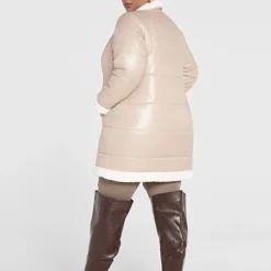 Fashion To Figure Charlotte Faux Fur Trim Puffer Coat -Pleasures SHOP x 3f00742b 7d3a 4d91 b9cc 2d9f6f274ee5