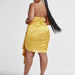 Fashion To Figure Raven Palm Leaf Print Halter Dress 6 Fashion To Figure Raven Palm Leaf Print Halter Dress -Pleasures SHOP x 3f02d27e 67da 4380 8a3b 59c4fe8f1b14