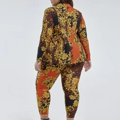 Fashion To Figure The City Zebra Scroll Print Pull-on Pants