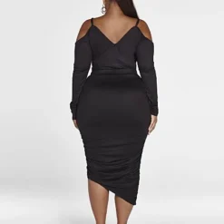 Fashion To Figure Nikita Asymmetrical Hem Knit Skirt