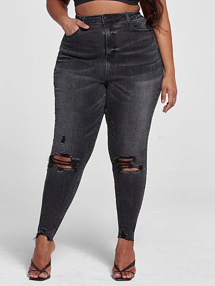 Fashion To Figure Ultra High Rise Black Wash Skinny Jeans 6 Fashion To Figure Ultra High Rise Black Wash Skinny Jeans - Image 6