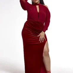 Fashion To Figure Soft Edges Velvet Gown - SRV X FTF -Pleasures SHOP x 3fae354c c135 4df9 8ae3 49a1d40a64a1