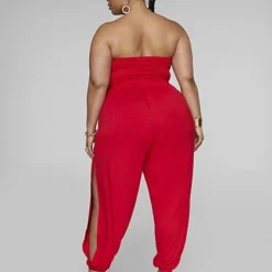 Fashion To Figure Trinity Side Slit Leg Jumpsuit