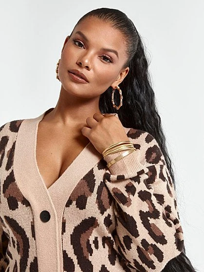 Fashion To Figure Jess Leopard Print Cardigan Dress 1 Fashion To Figure Jess Leopard Print Cardigan Dress