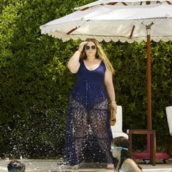 Fashion To Figure 'La Jefa' Semi-sheer Maxi Dress - SRV X FTF