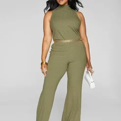 Fashion To Figure Olivia Ribbed Knit Flare Leg Jumpsuit 9 Fashion To Figure Olivia Ribbed Knit Flare Leg Jumpsuit -Pleasures SHOP x 412131ba 5ddc 4a40 8013 79c2397e69c3